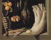 Juan Sanchez-Cotan Still Life with Game,Vegetables,and Fruit Norge oil painting reproduction